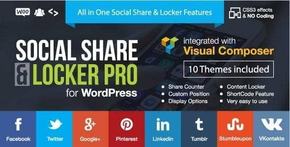 Chia sẻ plugin Social Share & Locker Pro WordPress Plugin