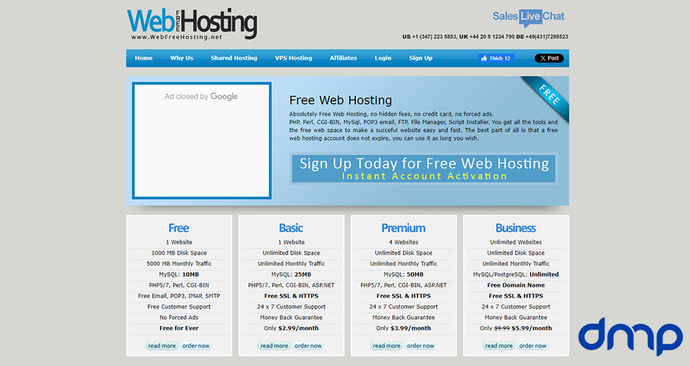 hosting free 10