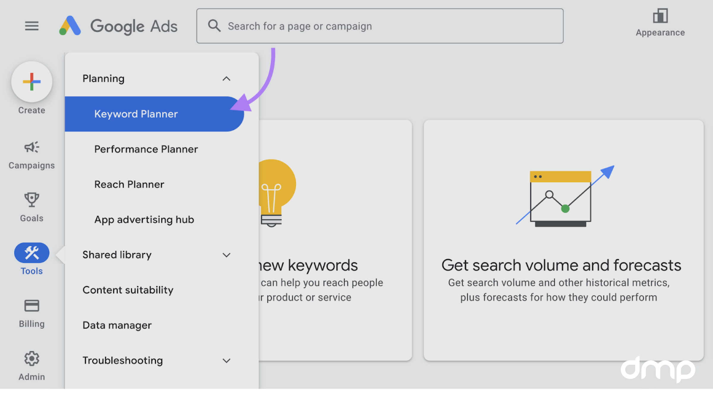 Google keyword planner