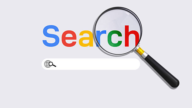 Kính lúp trên giao diện tìm kiếm minh họa câu hỏi thường gặp về Google không index website